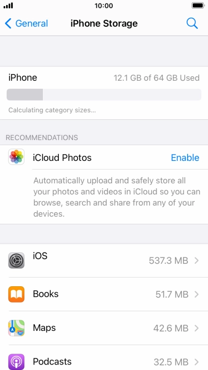 Press the required app. Press the required app.