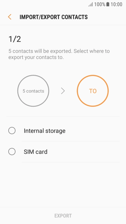 Press SIM card. Press SIM card.