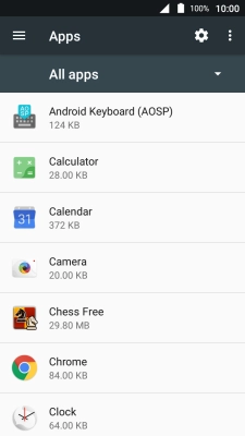Press the required app.