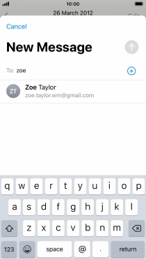 Press the required contact.
