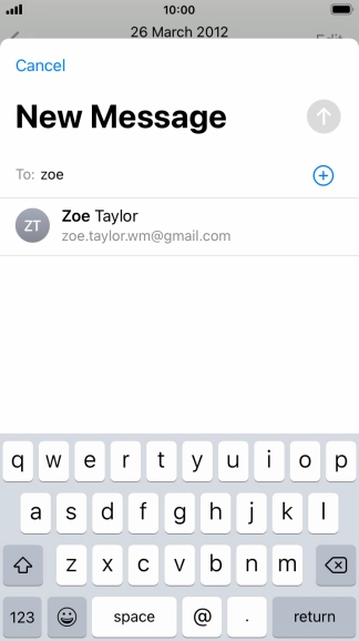 Press the required contact. Press the required contact.