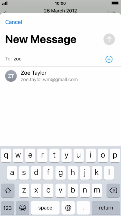 Press the required contact. Press the required contact.