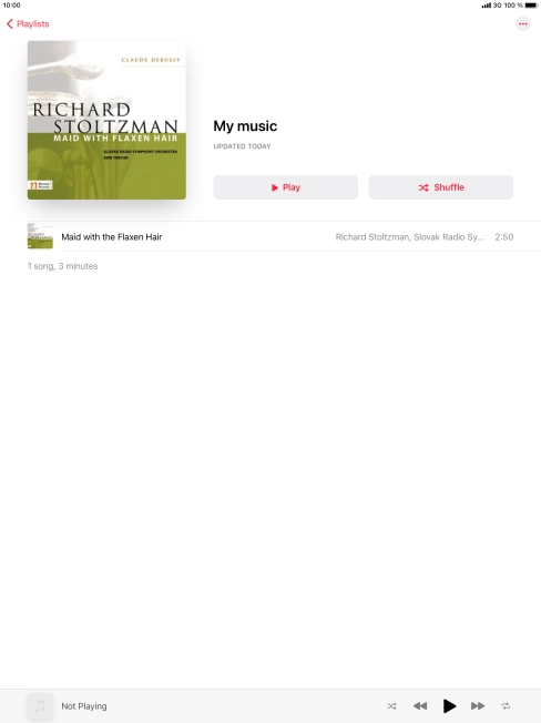 Go to the required category or playlist and press the required audio file. Go to the required category or playlist and press the required audio file.