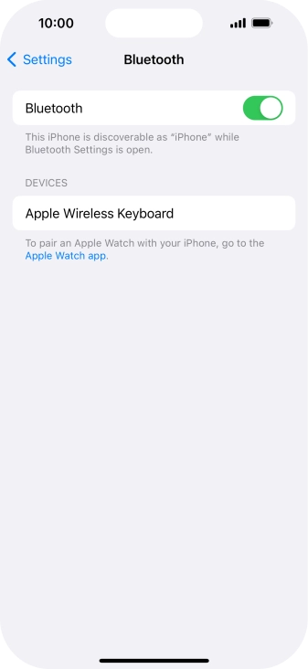 Press the required Bluetooth device and follow the instructions on the screen to pair the device with your phone. Press the required Bluetooth device and follow the instructions on the screen to pair the device with your phone.
