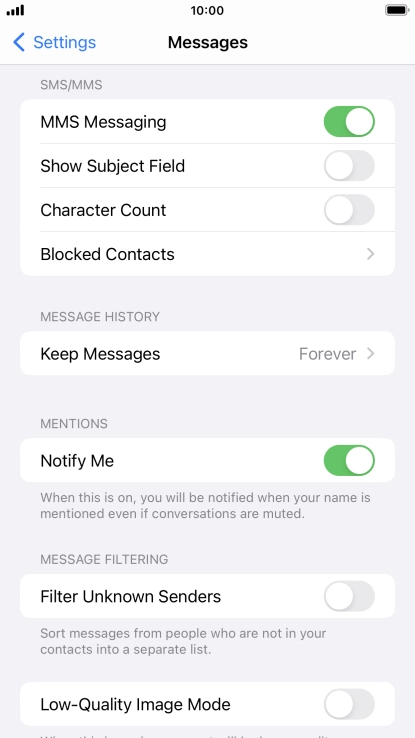 Press the Home key to return to the home screen.