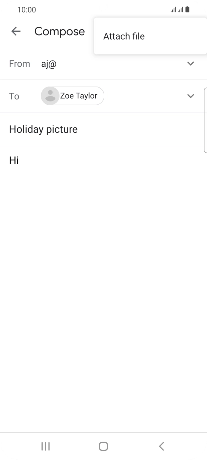 Press Attach file and go to the required folder. Press Attach file and go to the required folder.
