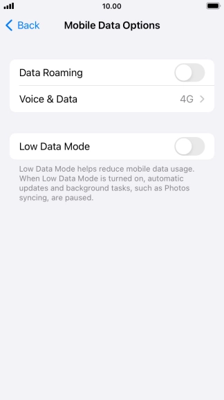 Press Voice & Data.