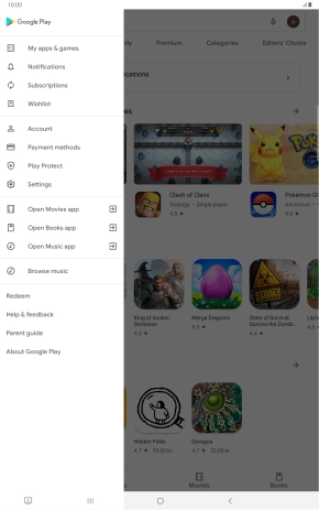 Press My apps & games. Press My apps & games.