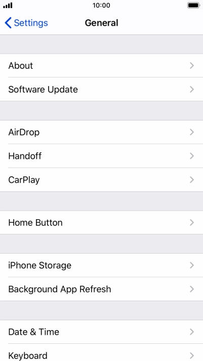 Press Software Update. If a new software version is available, it's displayed. Follow the instructions on the screen to update the phone software.