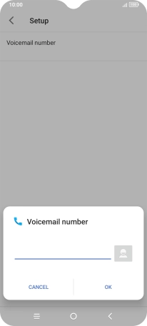 Key in +61414121121 and press OK. Key in +61414121121 and press OK.