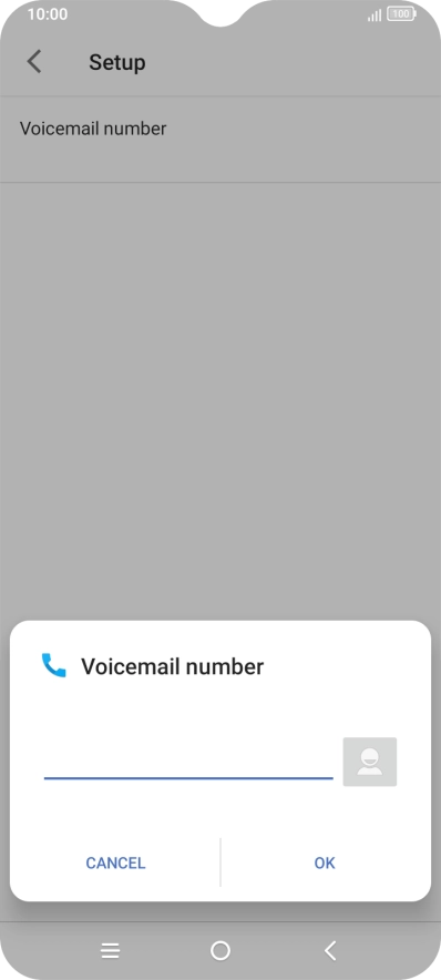 Key in +61414121121 and press OK. Key in +61414121121 and press OK.