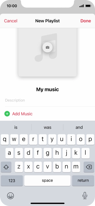 Press Add Music.