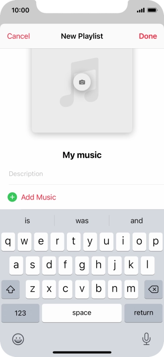 Press Add Music.