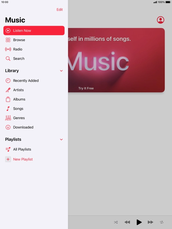 Press New Playlist.