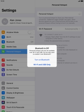 If Wi-Fi is turned on, press Wi-Fi and USB Only. If Wi-Fi is turned on, press Wi-Fi and USB Only.