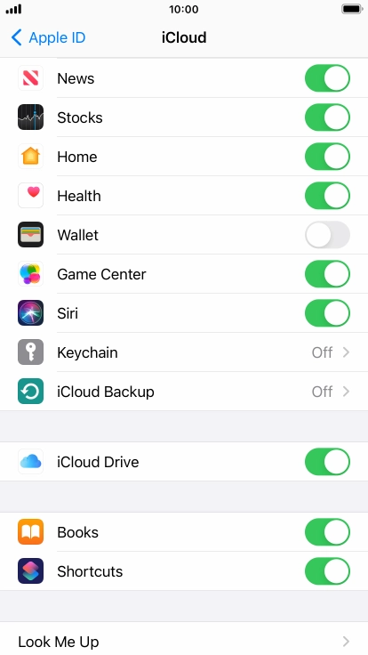Press iCloud Backup. Press iCloud Backup.