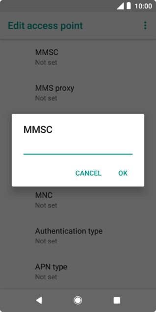 Key in http://pxt.vodafone.net.au/pxtsend and press OK.