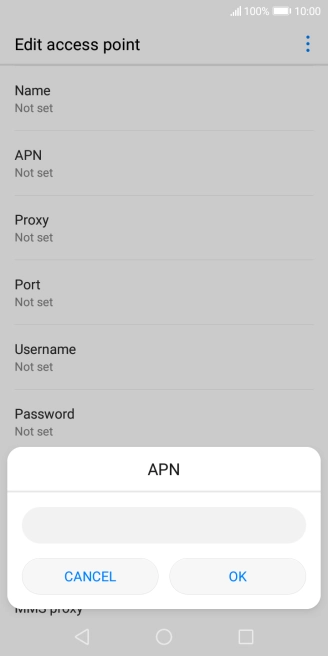 Key in live.vodafone.com and press OK.