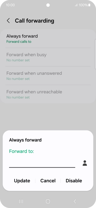 Press Disable.