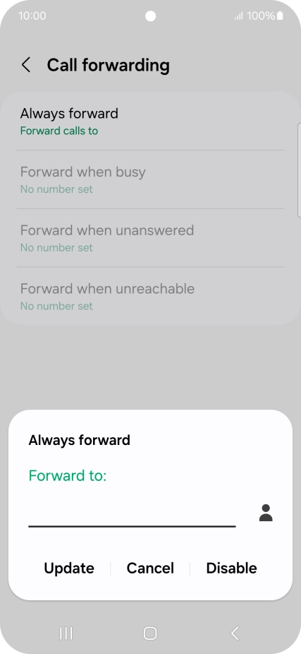 Press Disable.