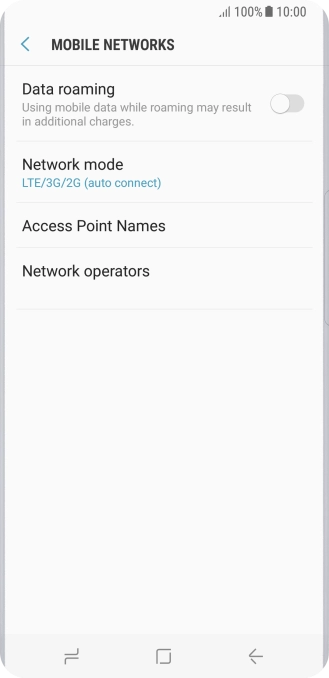 Press Access Point Names.