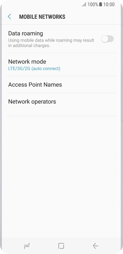 Press Access Point Names.
