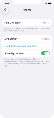 Press Find My iPhone.
