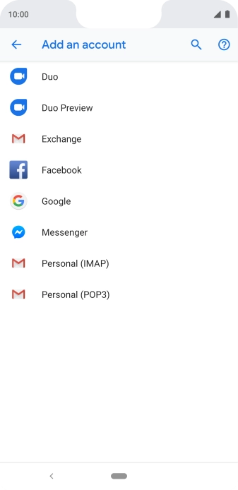Press Google.