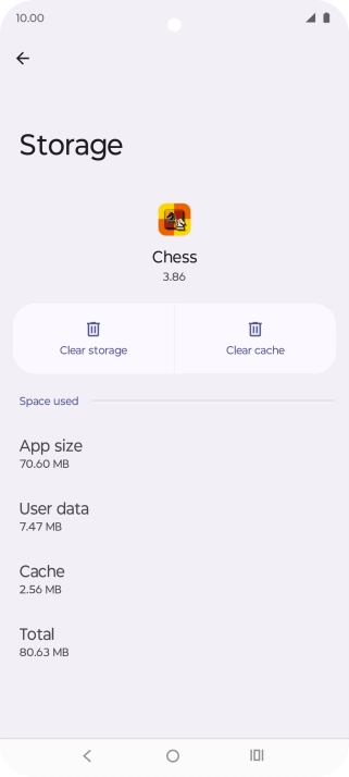 Press Clear cache.