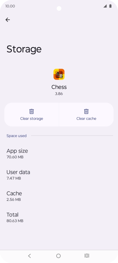 Press Clear cache.
