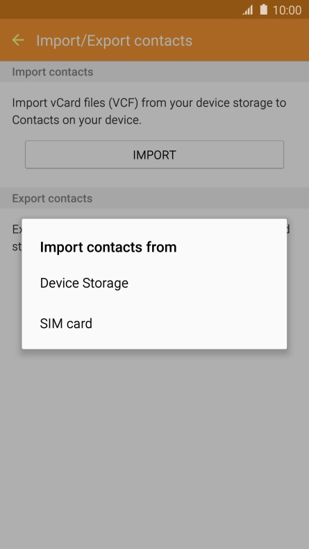 Press SIM card. Press SIM card.