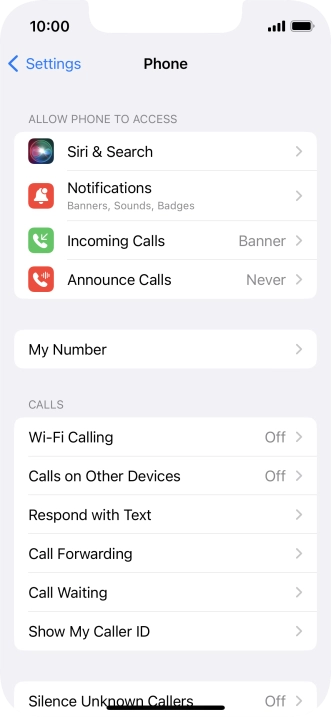 Press Wi-Fi Calling.