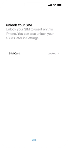 Press SIM Card.