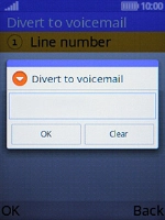 Key in +61414121121 and press the Left selection key. Key in +61414121121 and press the Left selection key.
