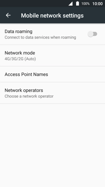 Press Network mode. Press Network mode.