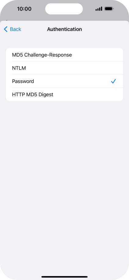 Press Password.