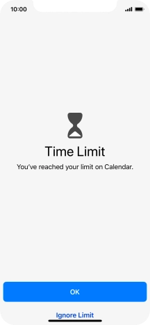 Press Ignore Limit.