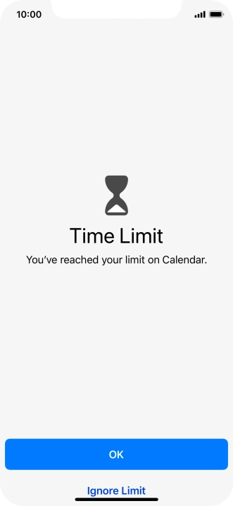 Press Ignore Limit.