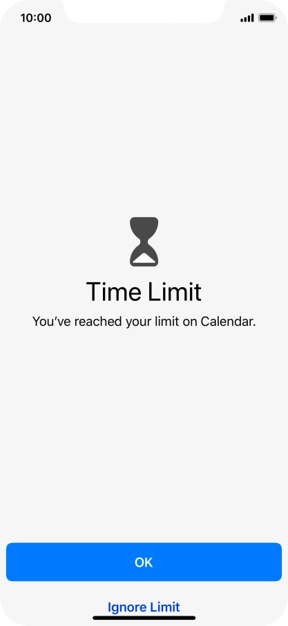 Press Ignore Limit.