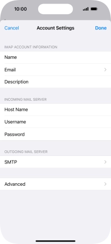 Press SMTP.