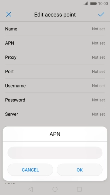 Key in live.vodafone.com and press OK.