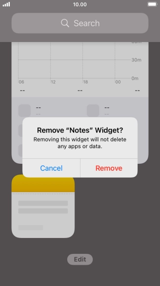 Press Remove.