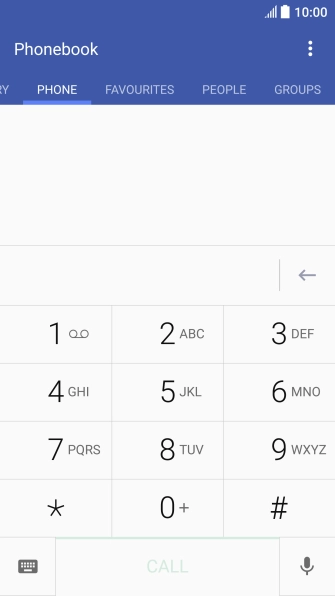 Press the Home key to return to the home screen.