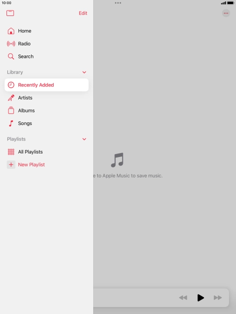 Press New Playlist. Press New Playlist.