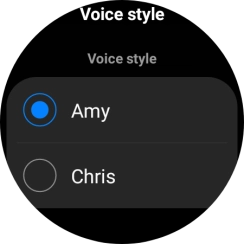 Press the required voice. Press the required voice.