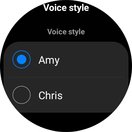 Press the required voice. Press the required voice.