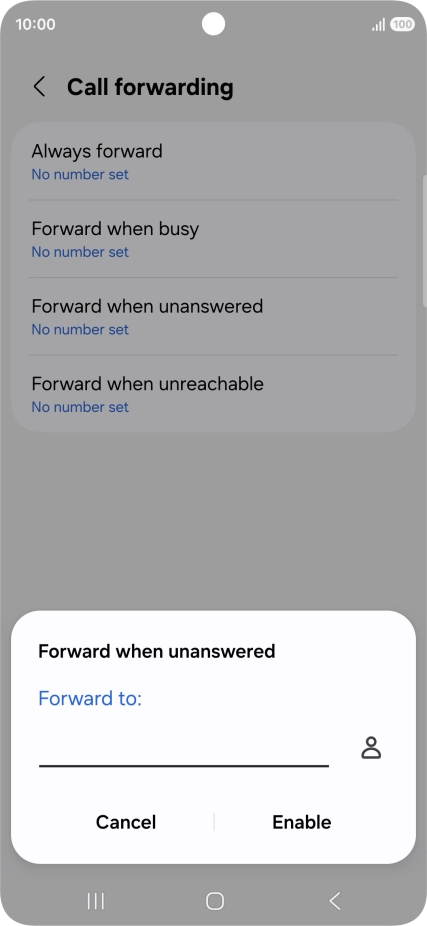 Key in +61414121121 and press Enable.