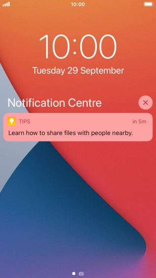 Press the required notification and follow the instructions on the screen to use the selected function. Press the required notification and follow the instructions on the screen to use the selected function.