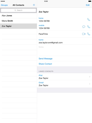 Press the Home key to return to the home screen.