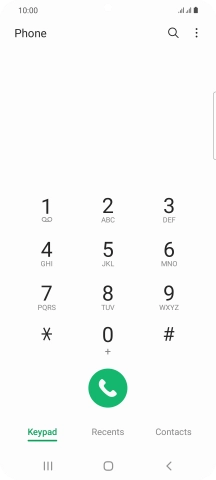 Press the menu icon. Press the menu icon.
